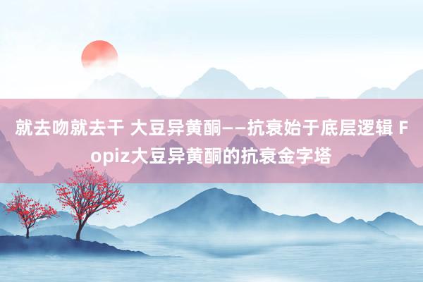 就去吻就去干 大豆异黄酮——抗衰始于底层逻辑 Fopiz大豆异黄酮的抗衰金字塔