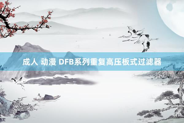 成人 动漫 DFB系列重复高压板式过滤器